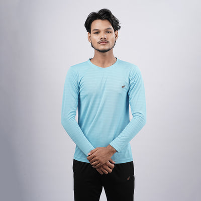 Men Solid Full Sleeve Regular Fit T-Shirt