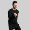 Men Solid Full Sleeve Regular Fit T-Shirt