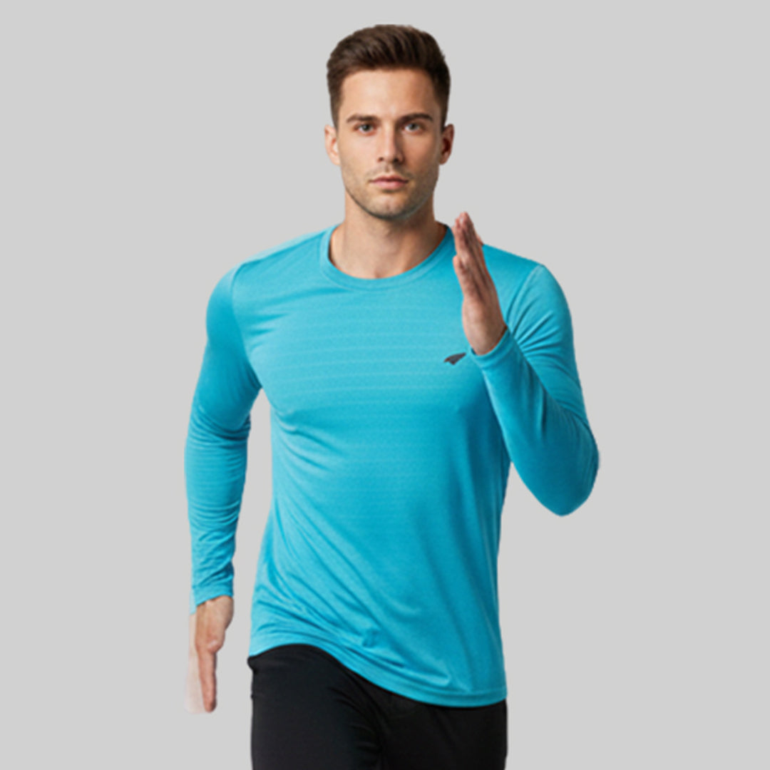 Men Solid Full Sleeve Regular Fit T-Shirt