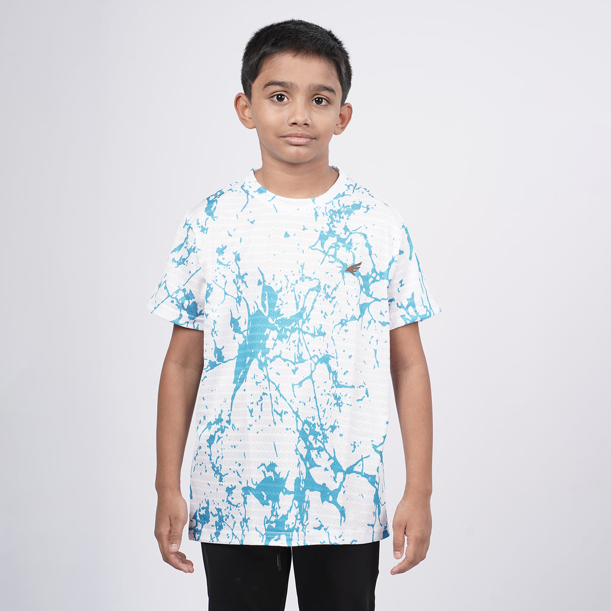 Boys Printed Round Neck Regular Fit T-Shirt