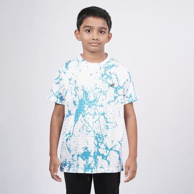 Boys Printed Round Neck Regular Fit T-Shirt