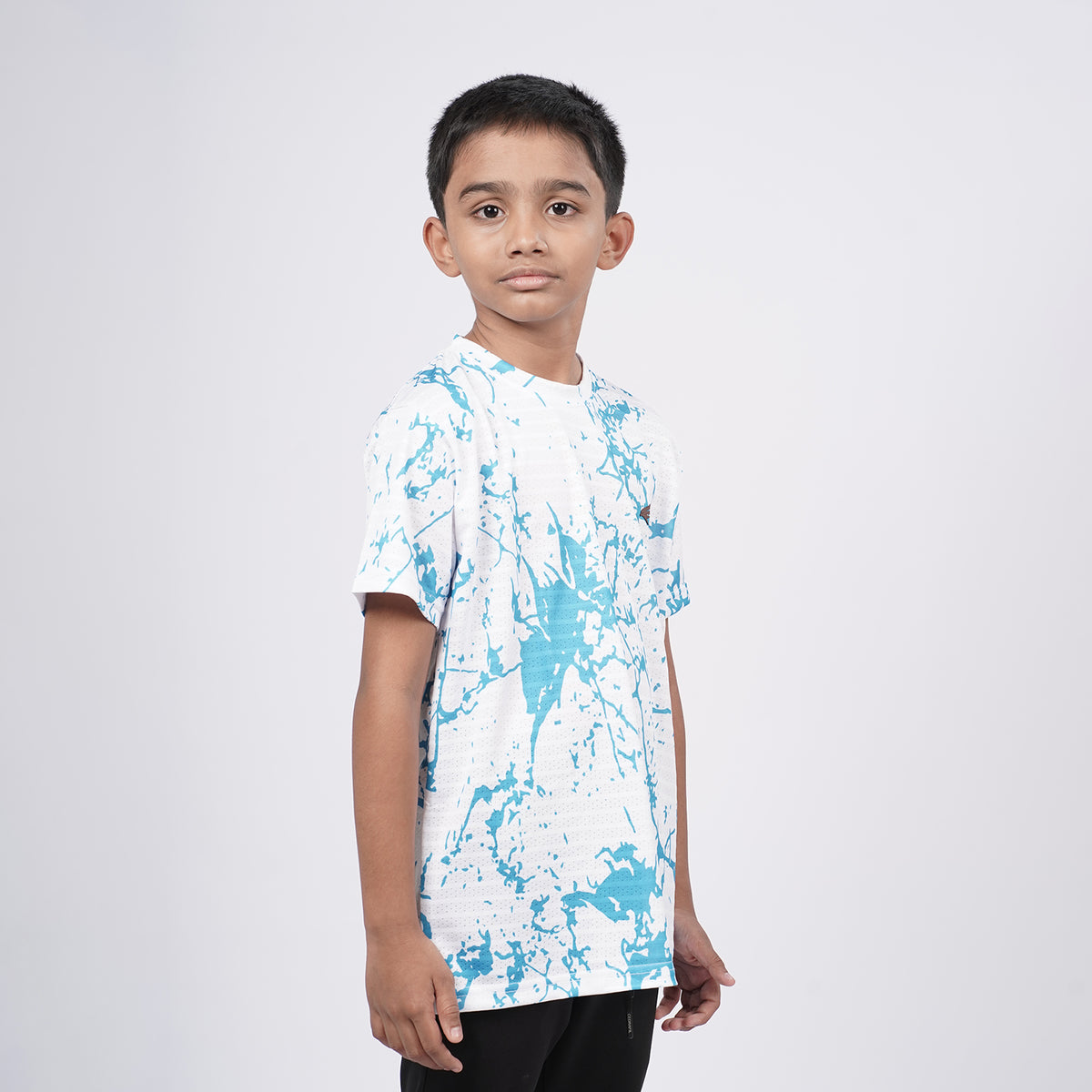 Boys Printed Round Neck Regular Fit T-Shirt