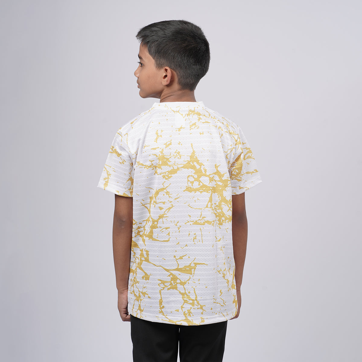 Boys Printed Round Neck Regular Fit T-Shirt