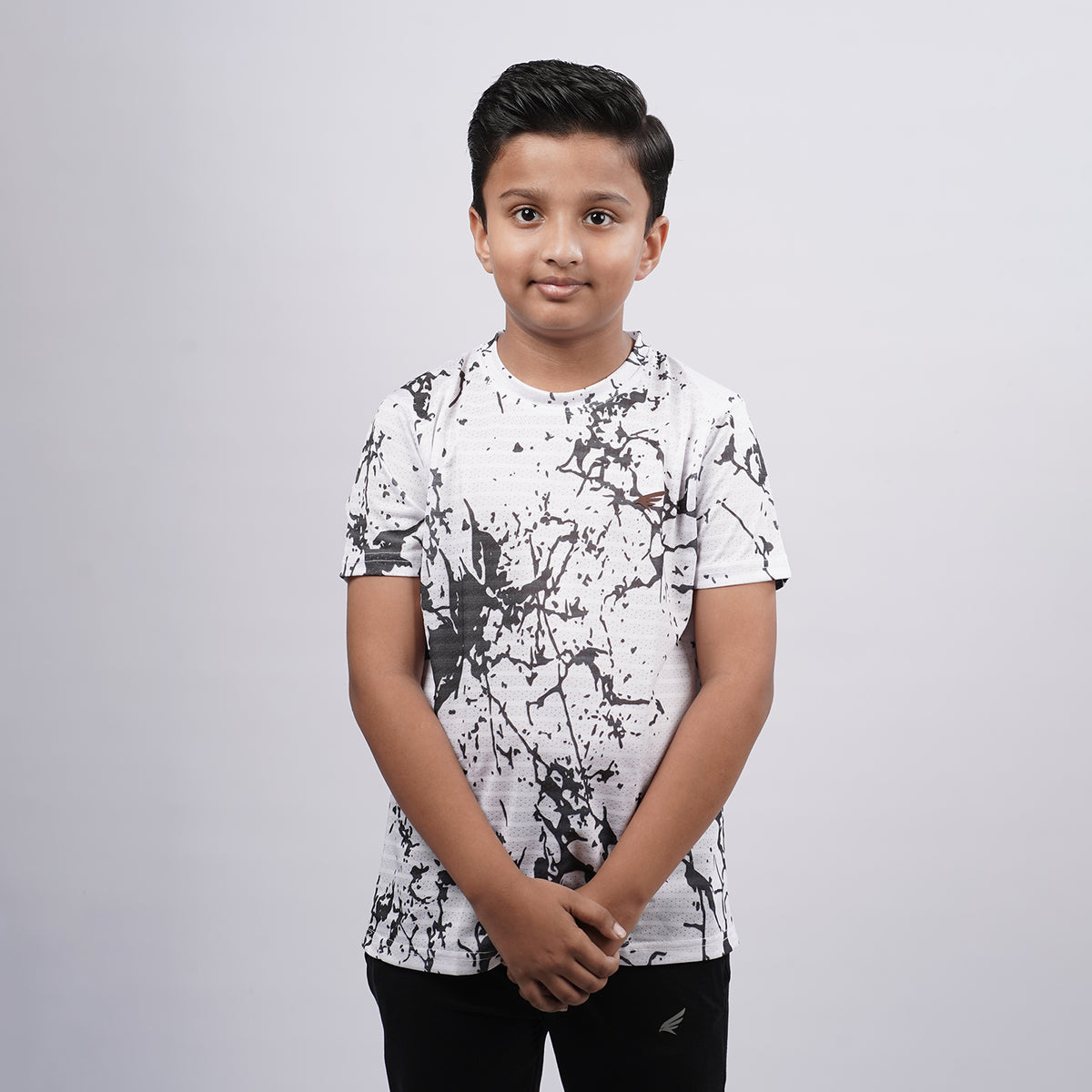 Boys Printed Round Neck Regular Fit T-Shirt