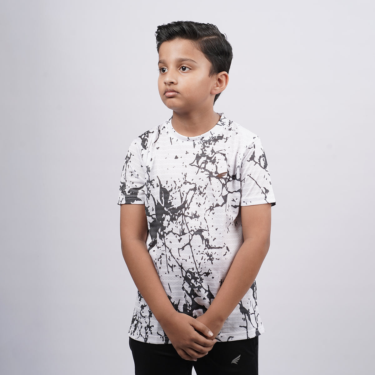 Boys Printed Round Neck Regular Fit T-Shirt