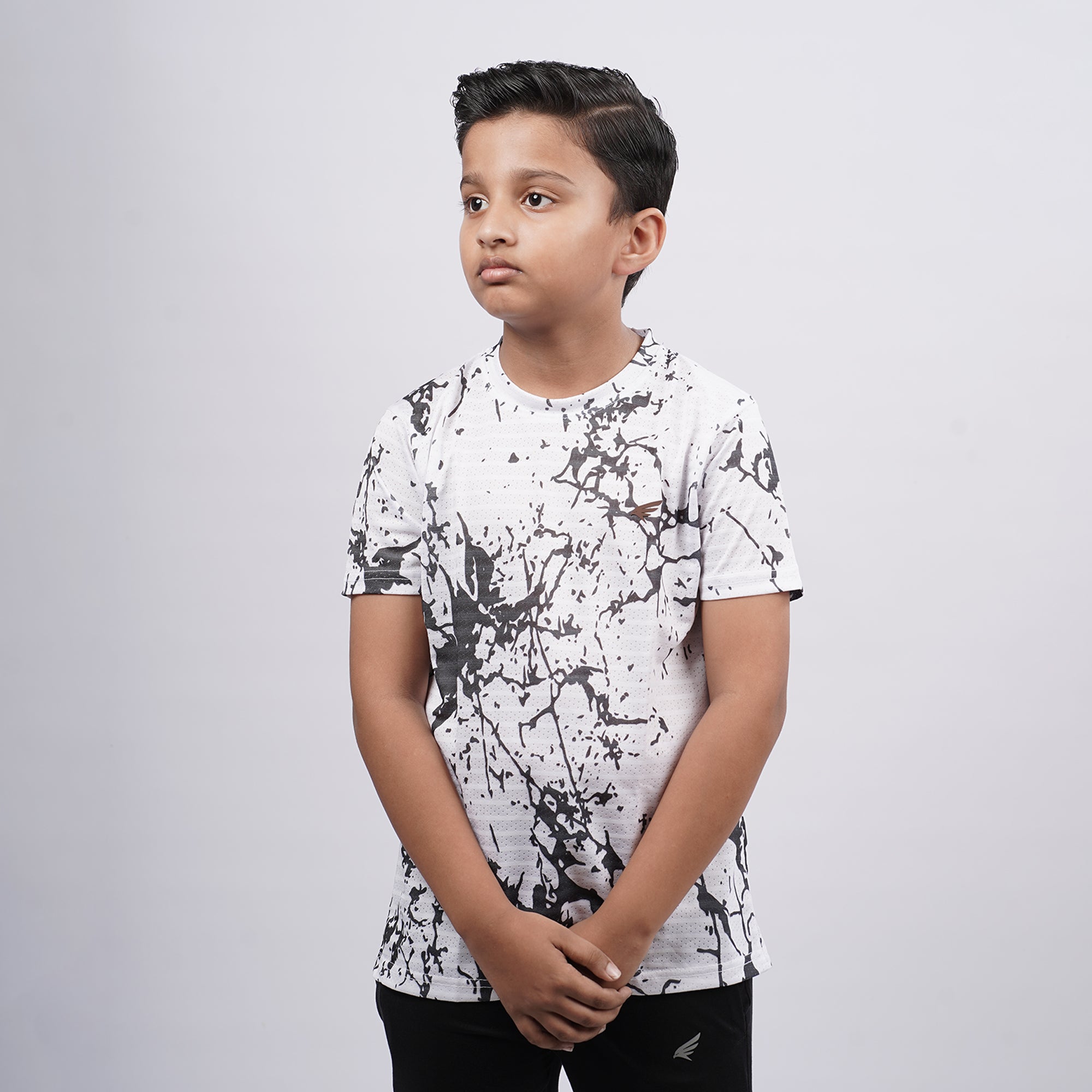 Boys Printed Round Neck Regular Fit T-Shirt