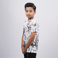 Boys Printed Round Neck Regular Fit T-Shirt