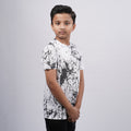 Boys Printed Round Neck Regular Fit T-Shirt