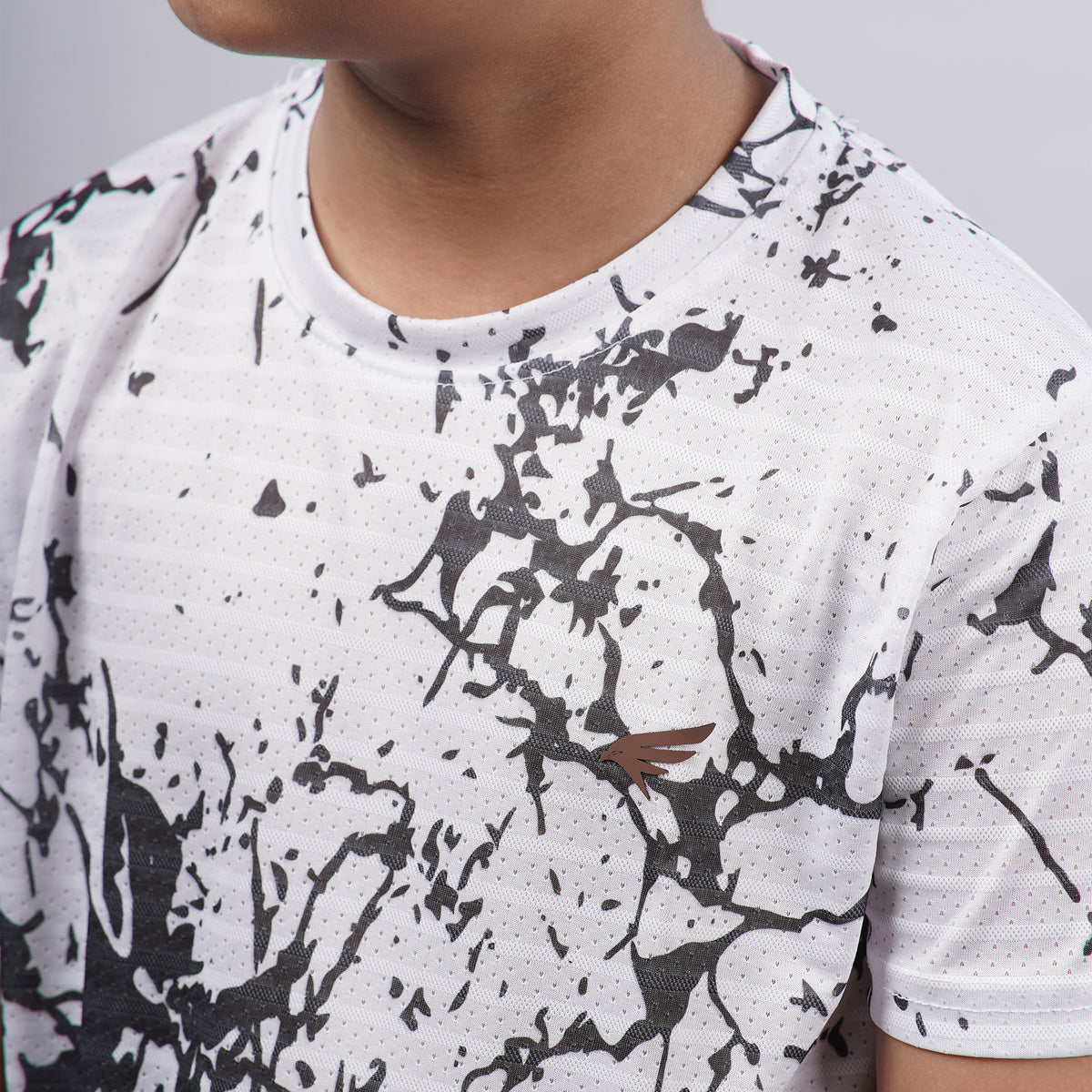Boys Printed Round Neck Regular Fit T-Shirt