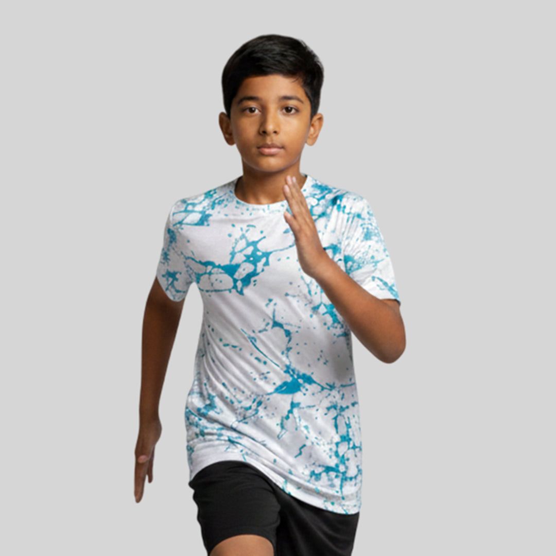 Boys Printed Round Neck Regular Fit T-Shirt