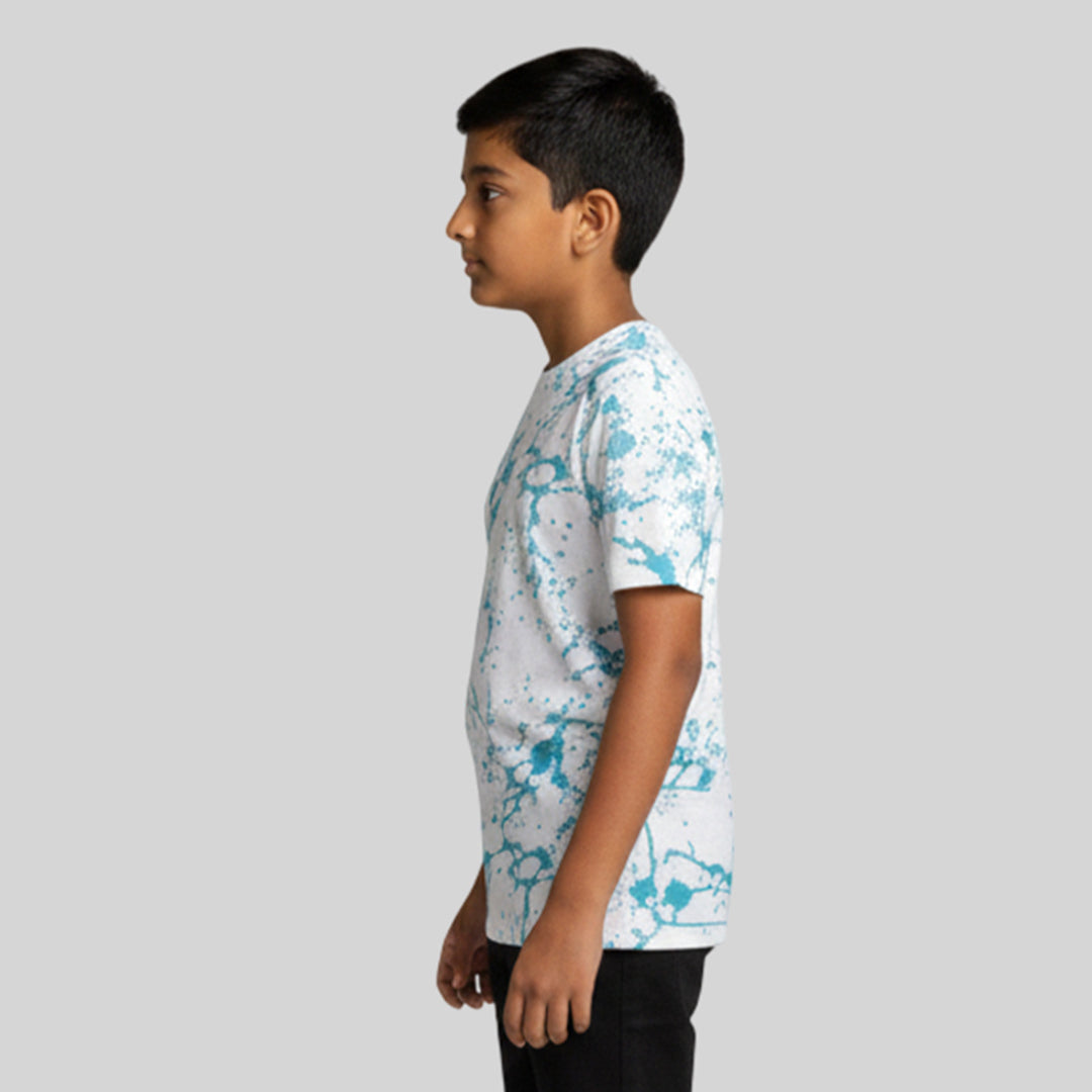 Boys Printed Round Neck Regular Fit T-Shirt