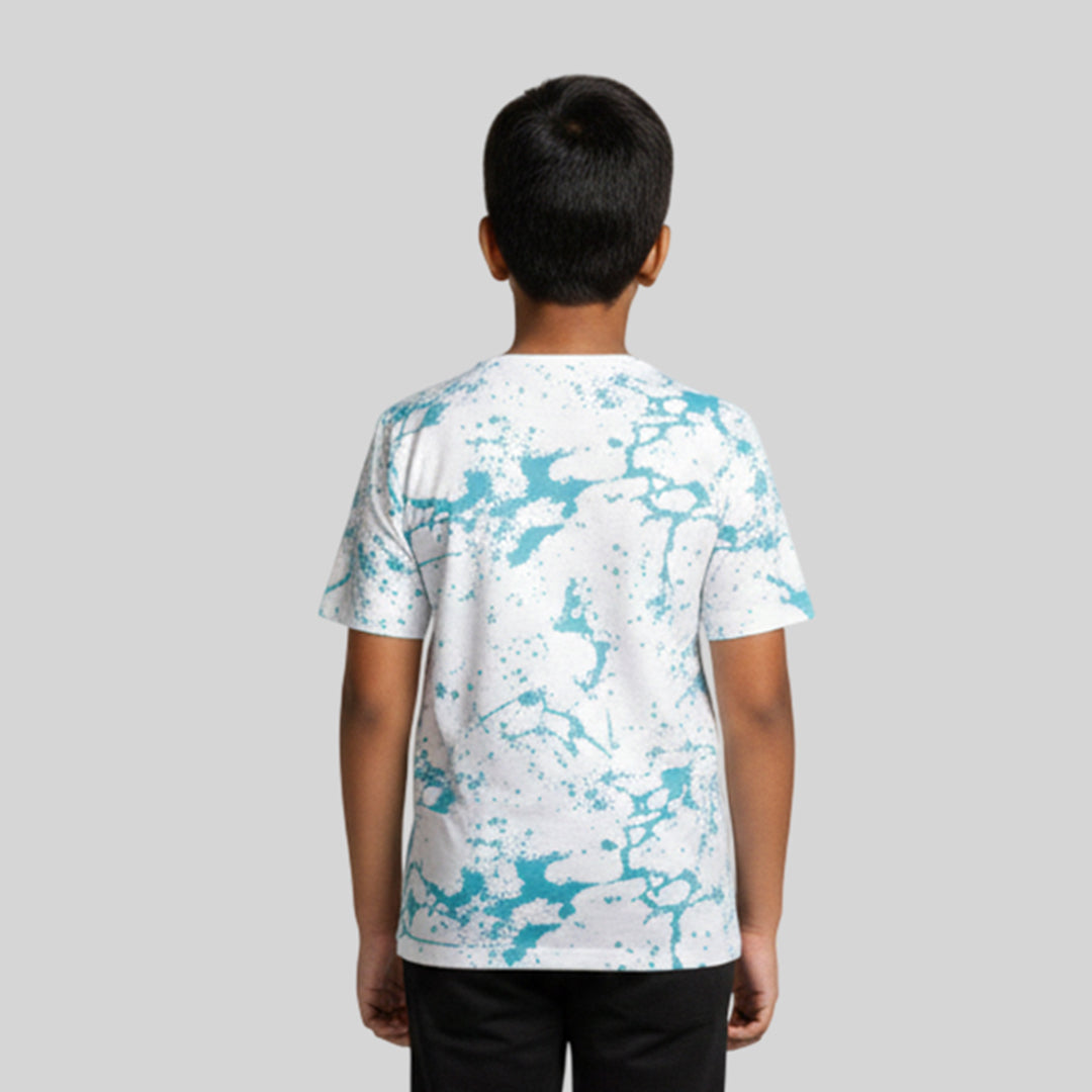 Boys Printed Round Neck Regular Fit T-Shirt