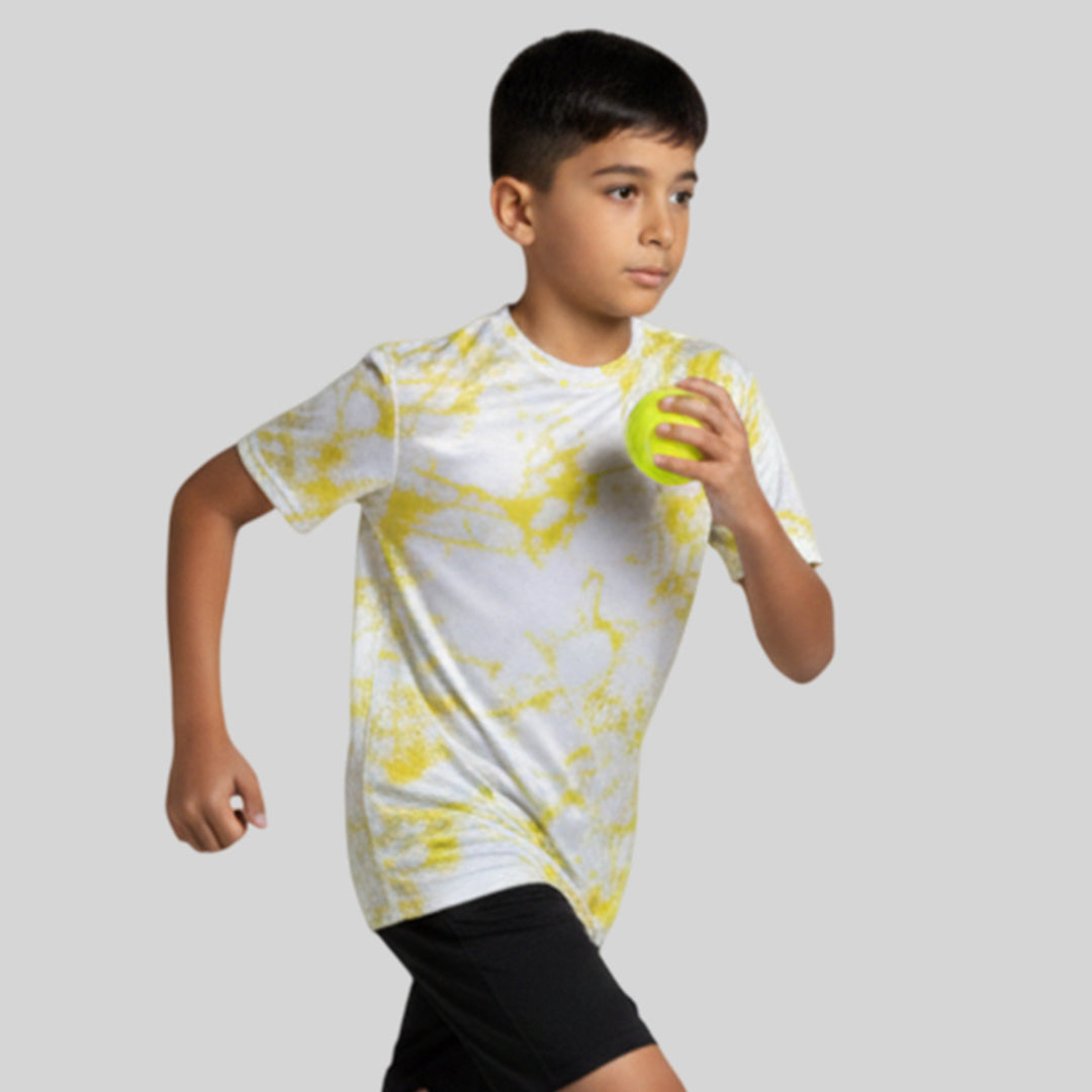 Boys Printed Round Neck Regular Fit T-Shirt