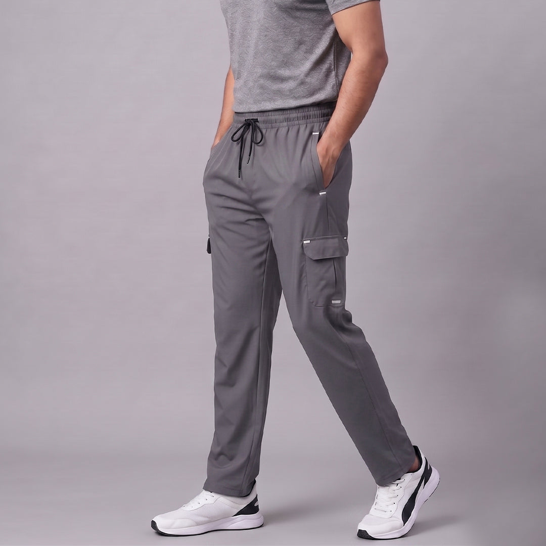 Men's Slim Fit Melange Track Pants