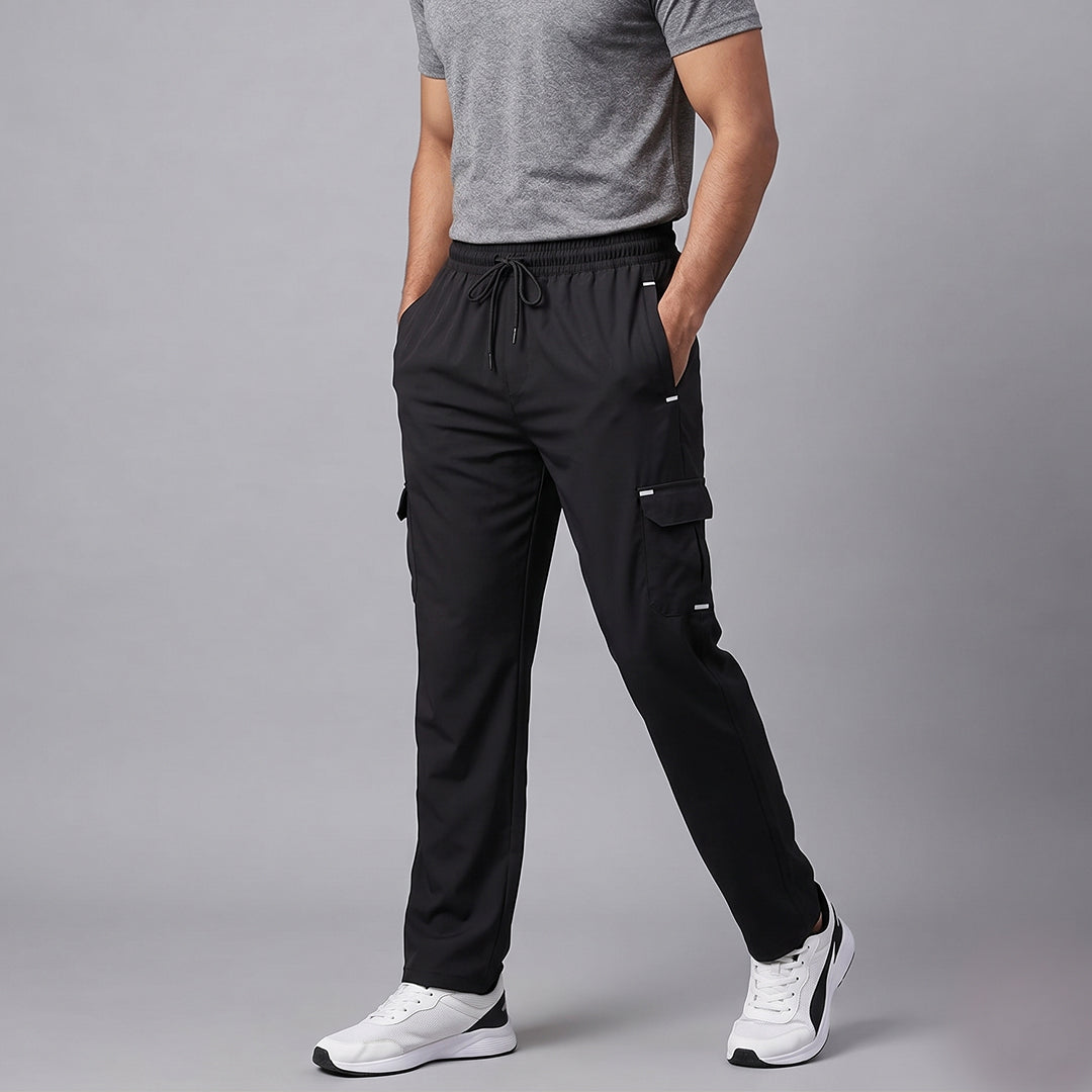 Men's Slim Fit Melange Track Pants