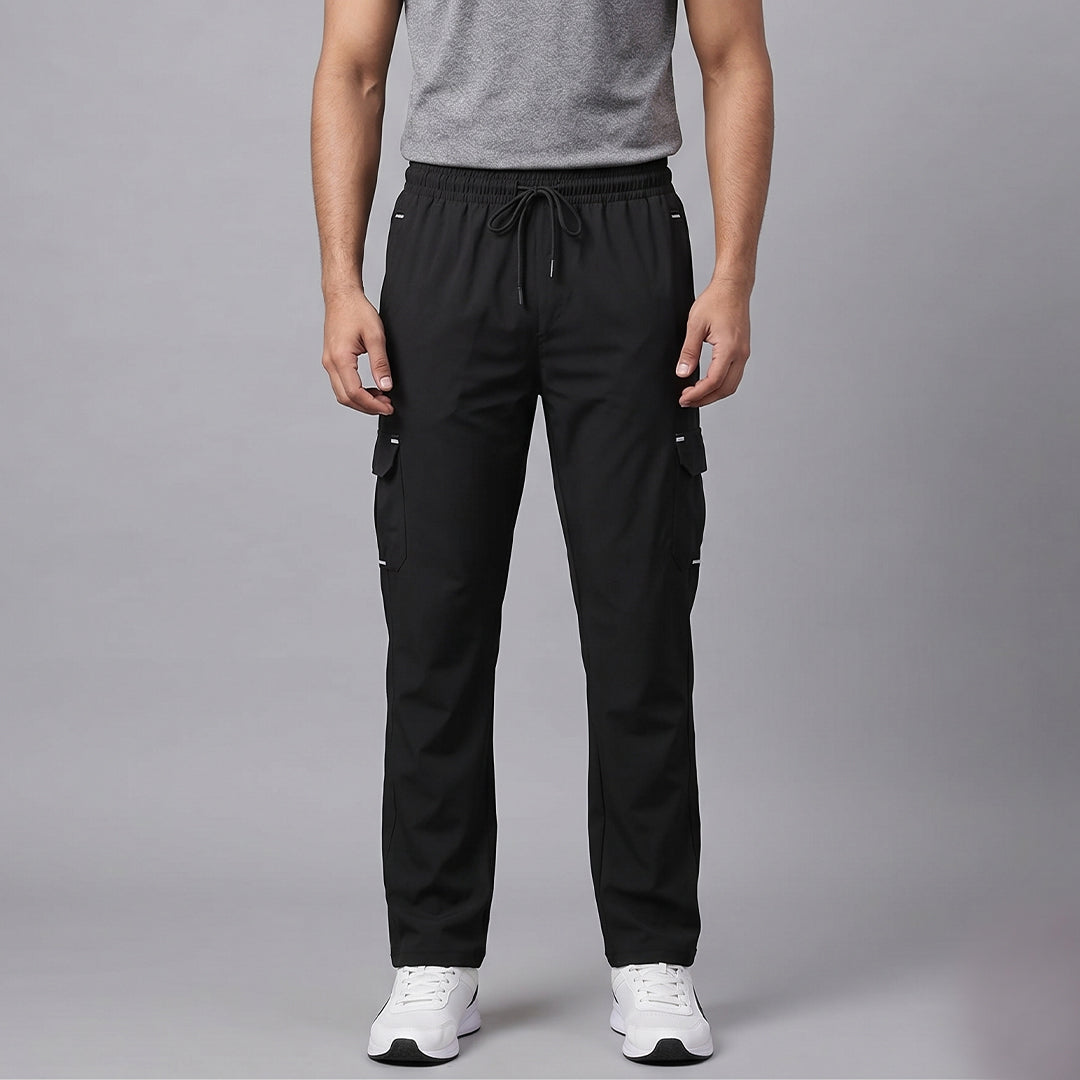 Men's Slim Fit Melange Track Pants