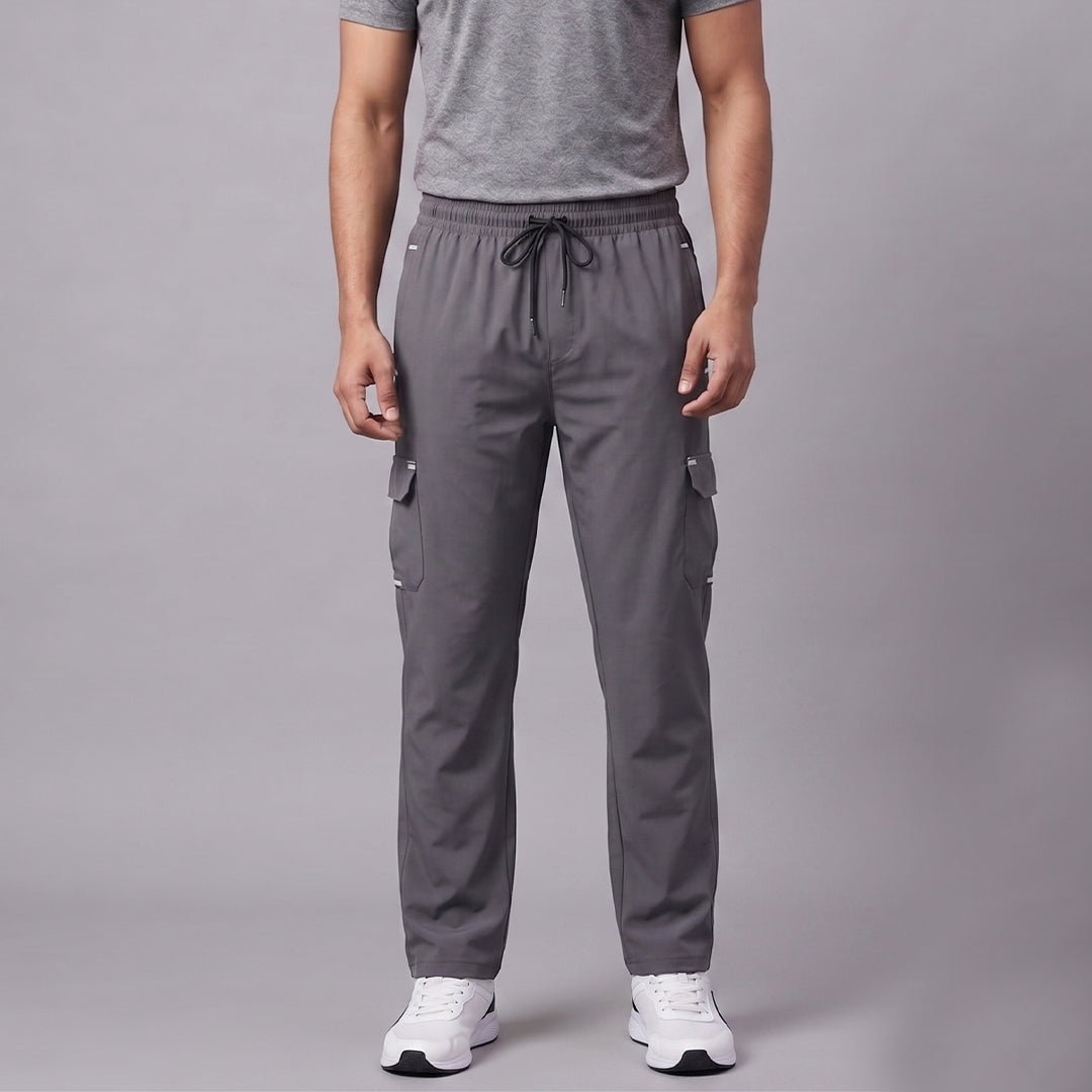 Men's Slim Fit Melange Track Pants