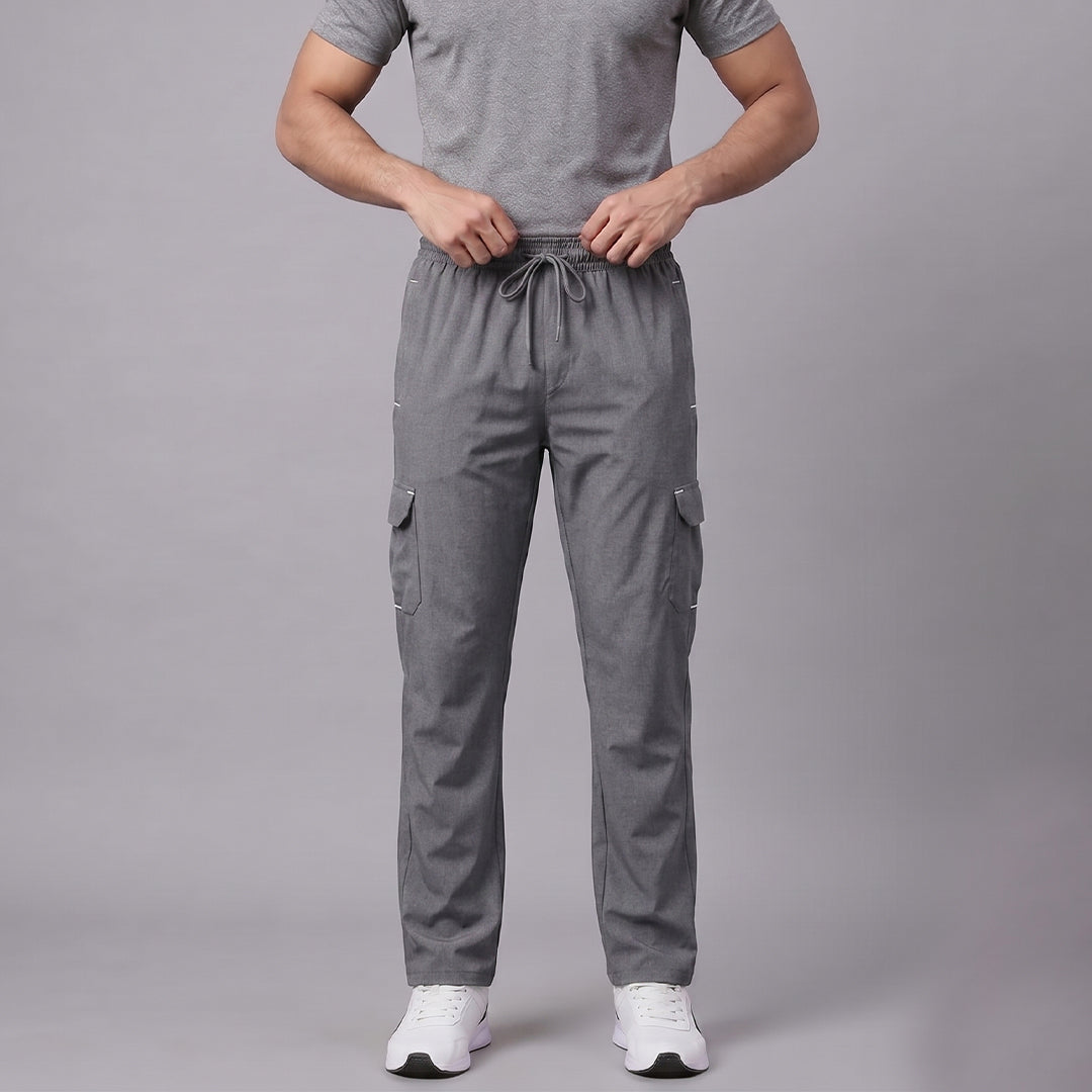 Men's Slim Fit Melange Track Pants