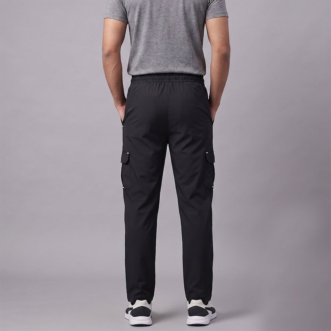 Men's Slim Fit Melange Track Pants