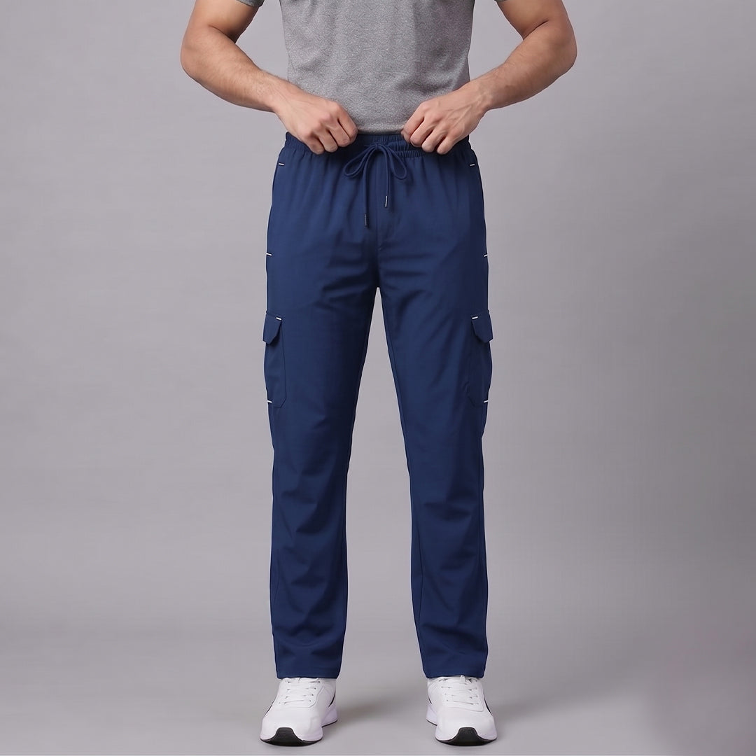 Men's Slim Fit Melange Track Pants