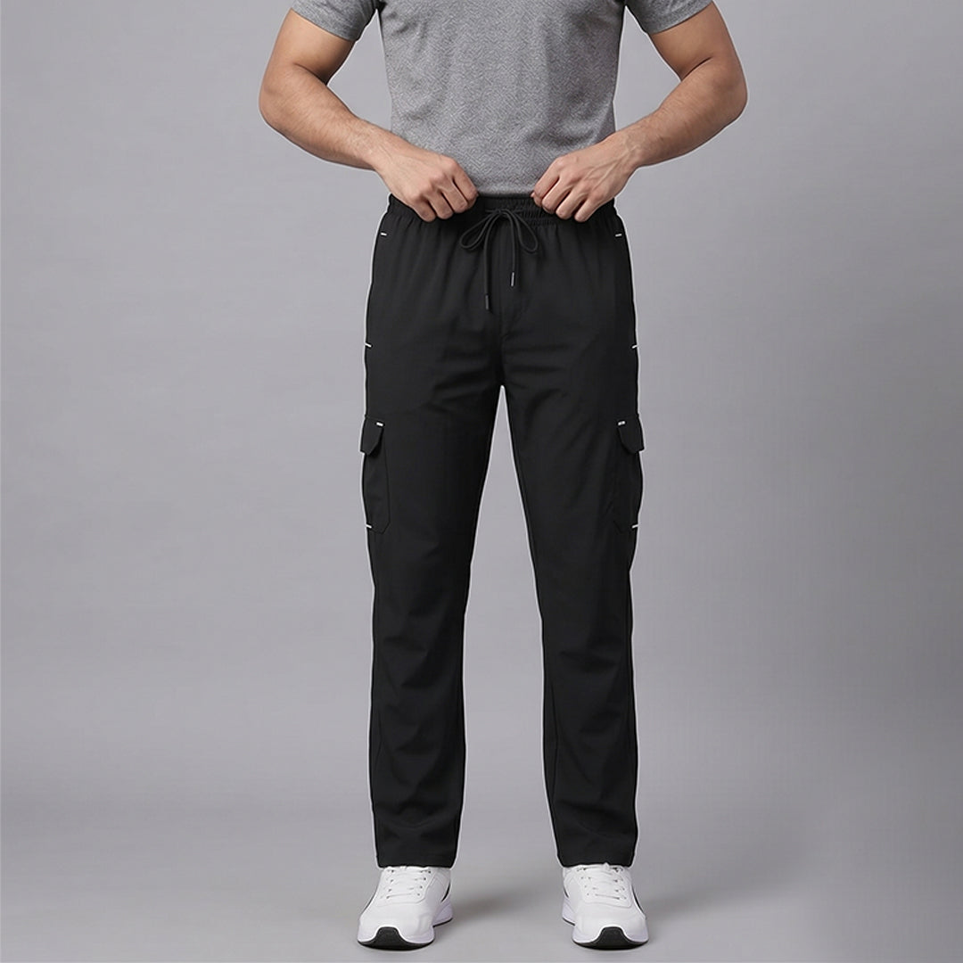 Men's Slim Fit Melange Track Pants