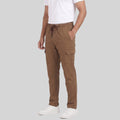 Men Solid Regular Fit Cargo Trackpants