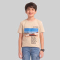Kids Trendy NO LIMITS Printed Micro Polyester Casual T-Shirt