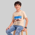 Kids Trendy NO LIMITS Printed Micro Polyester Casual T-Shirt