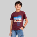Kids Trendy NO LIMITS Printed Micro Polyester Casual T-Shirt