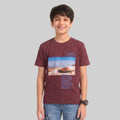 Kids Trendy NO LIMITS Printed Micro Polyester Casual T-Shirt