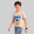 Kids Trendy NO LIMITS Printed Micro Polyester Casual T-Shirt