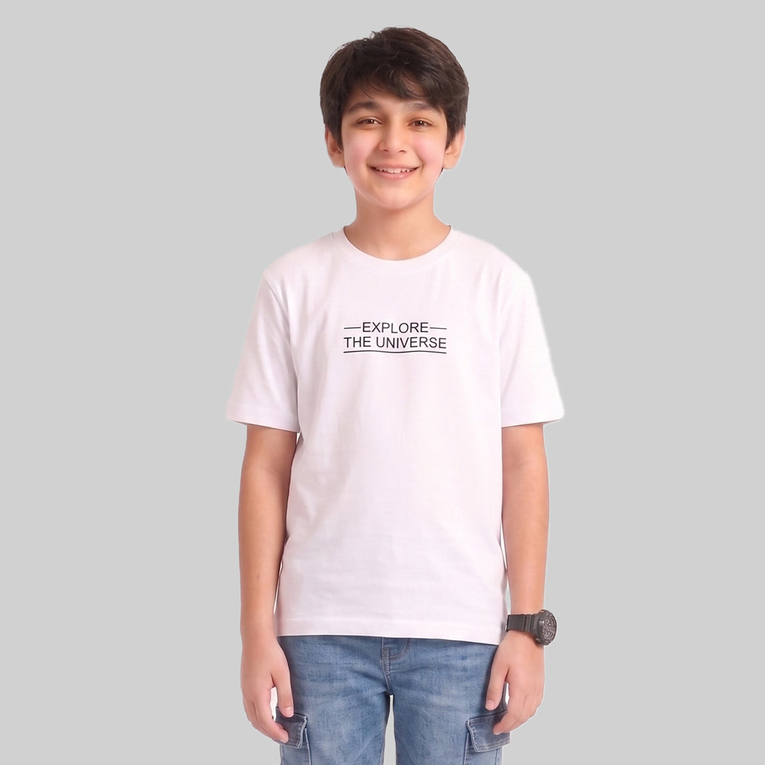 Kids Premium Cotton Round Neck T-Shirt Stylish Casual Wear