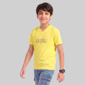 Kids Space Theme Graphic Printed T-Shirt ISRO Astronaut Print V-Neck Half Sleeve Tee