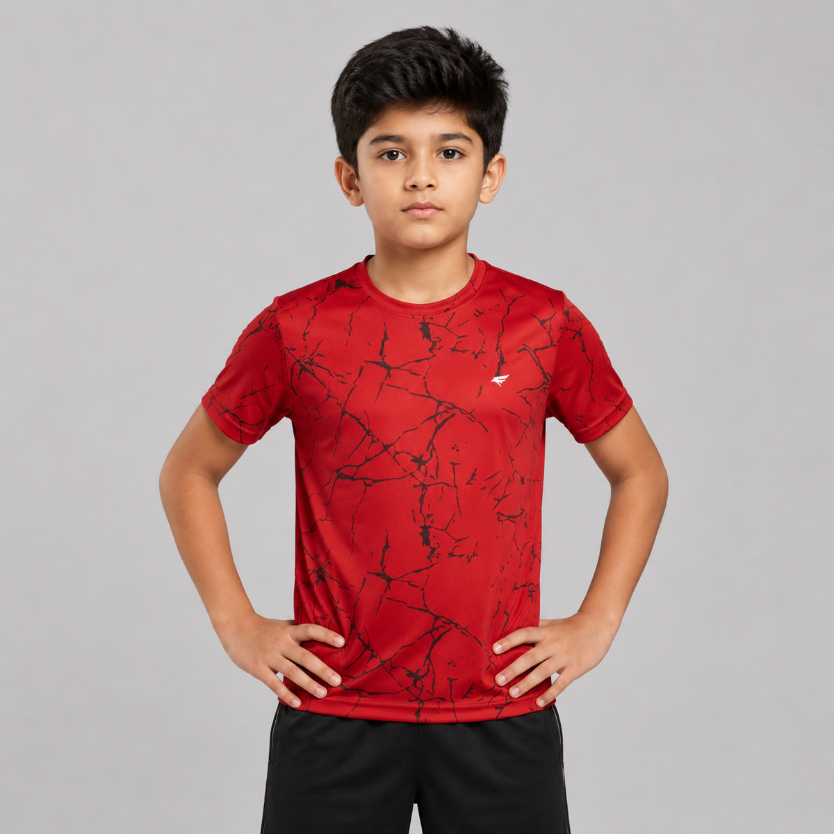 Kids Printed Half Sleeve Crew Neck T-shirt