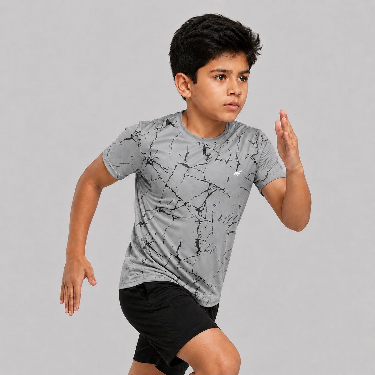 Kids Printed Half Sleeve Crew Neck T-shirt