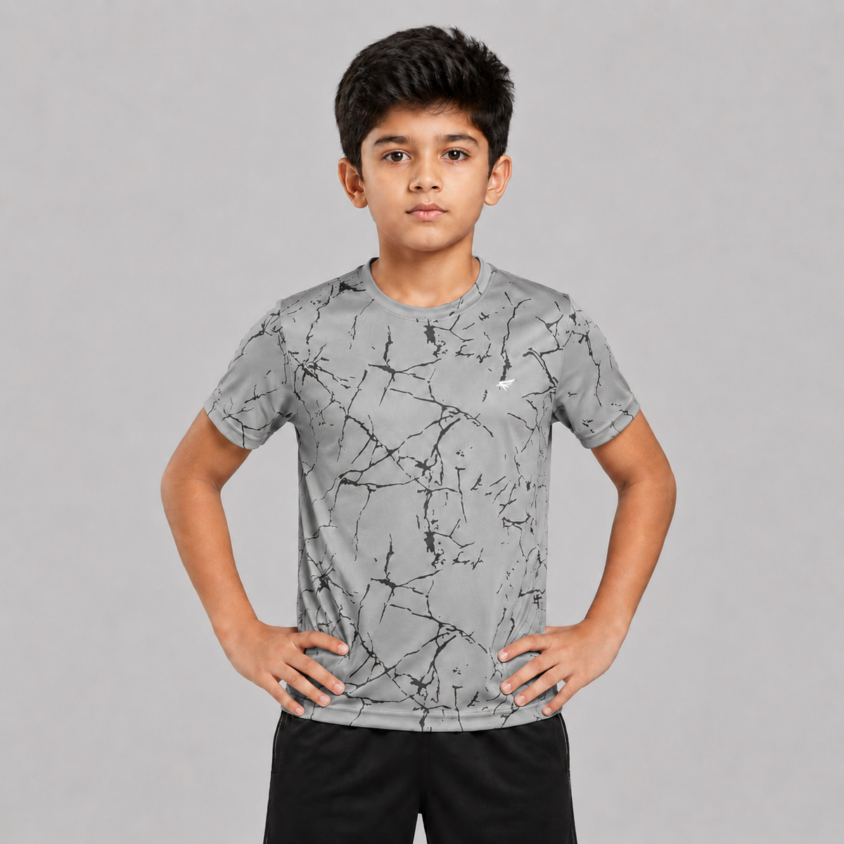 Kids Printed Half Sleeve Crew Neck T-shirt