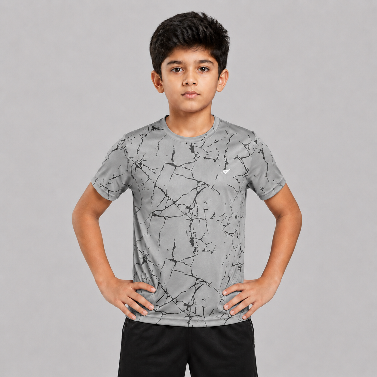 Kids Printed Half Sleeve Crew Neck T-shirt