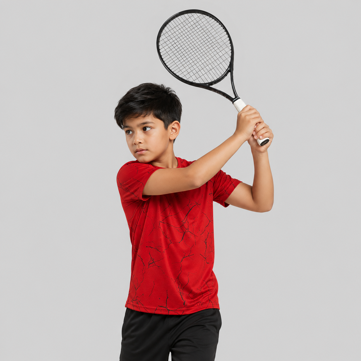 Kids Printed Half Sleeve Crew Neck T-shirt