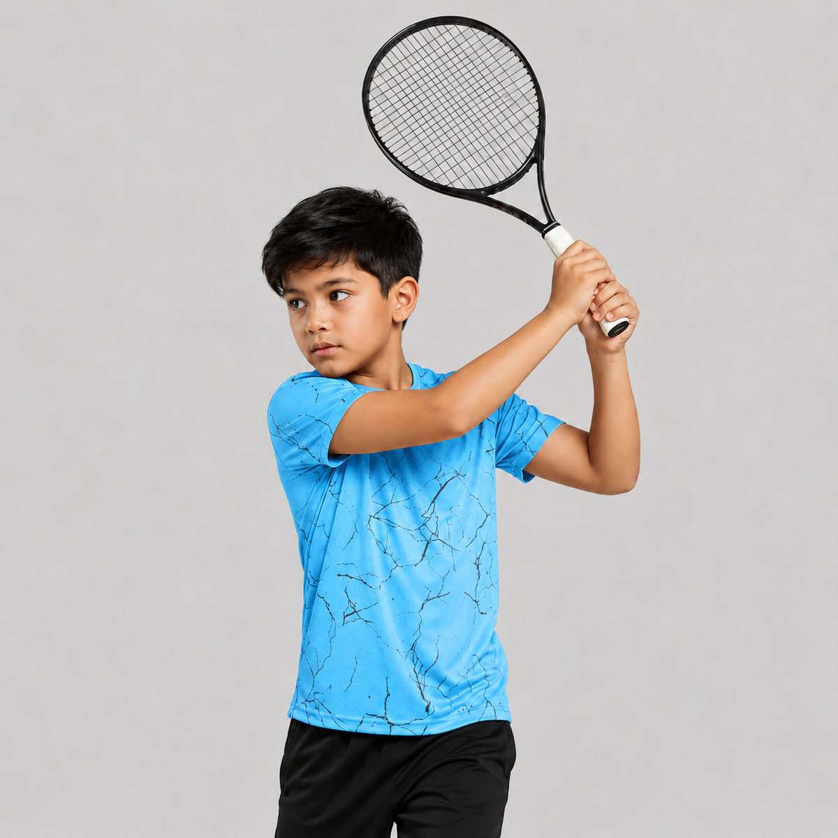 Kids Printed Half Sleeve Crew Neck T-shirt