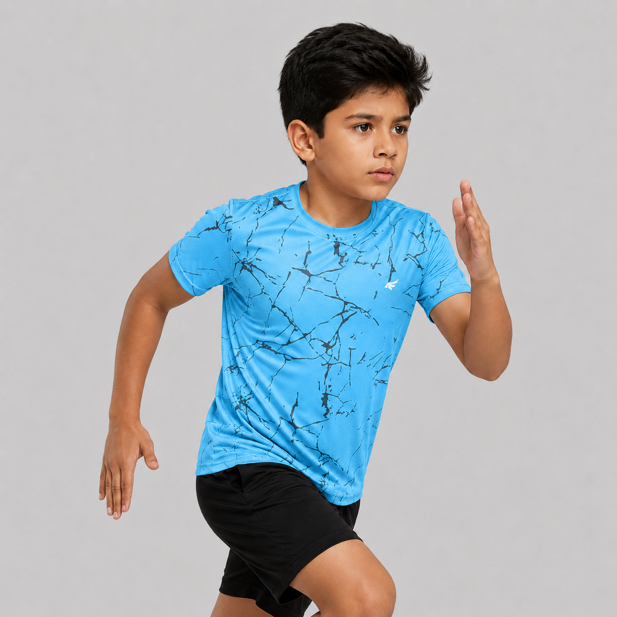 Kids Printed Half Sleeve Crew Neck T-shirt