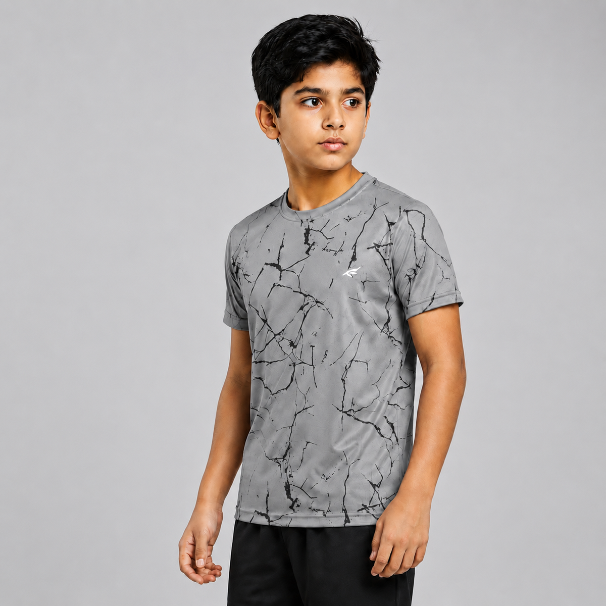 Kids Printed Half Sleeve Crew Neck T-shirt