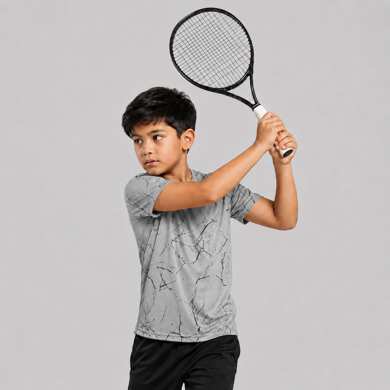Kids Printed Half Sleeve Crew Neck T-shirt
