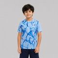 Kids Sports Round Neck Printed T-shirt