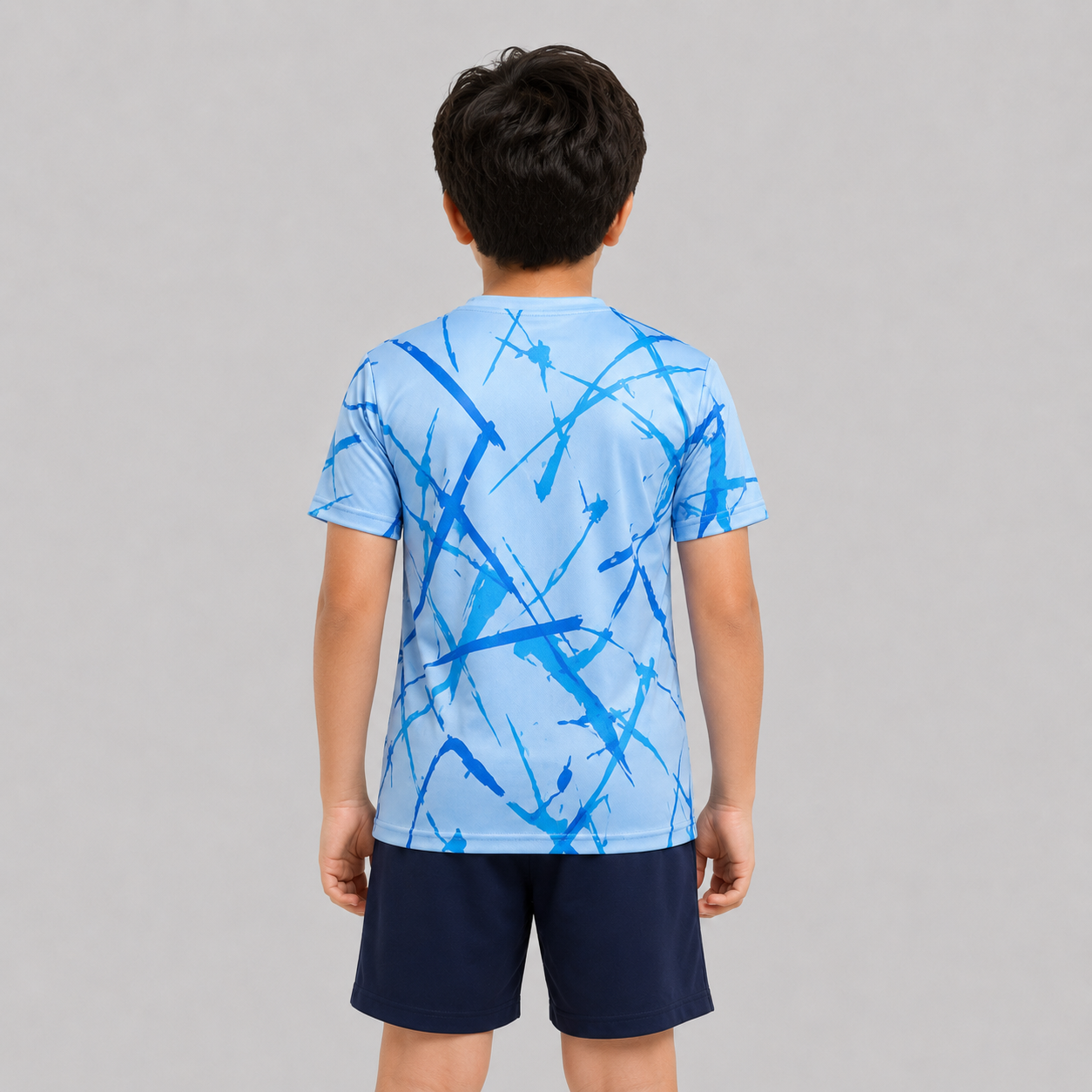 Kids Sports Round Neck Printed T-shirt