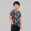 Kids Sports Round Neck Printed T-shirt