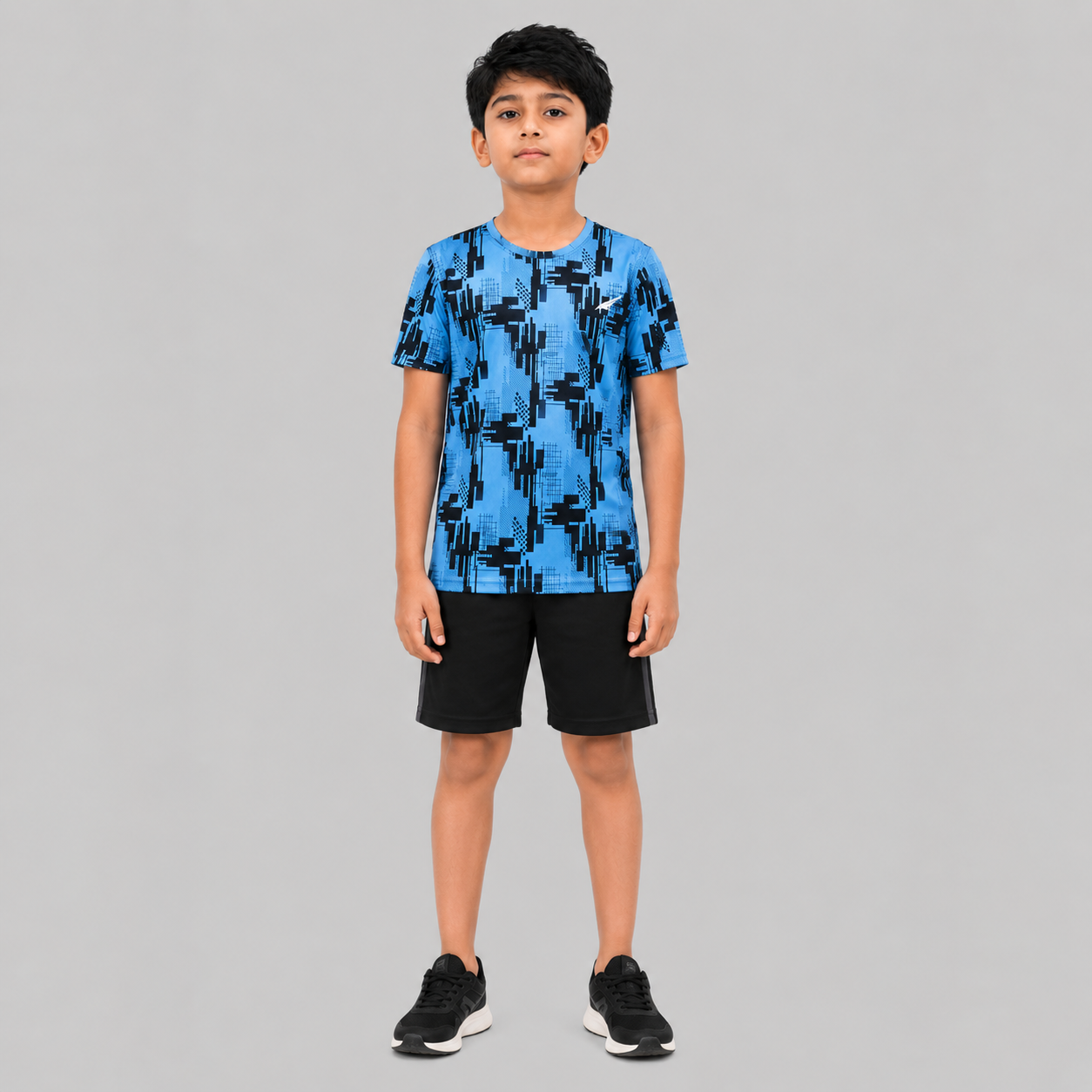 Kids Sports Round Neck Printed T-shirt