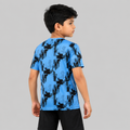 Kids Sports Round Neck Printed T-shirt