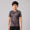 Kids Sports Round Neck Printed T-shirt