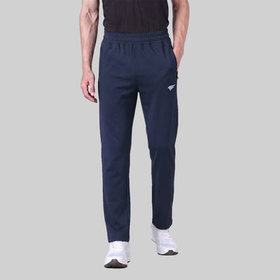 Men's Cotton Track Pants Regular Fit Sports & Casual Zip Pockets Soft & Breathable