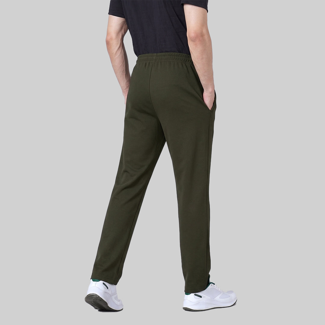 Men's Cotton Track Pants Regular Fit Sports & Casual Zip Pockets Soft & Breathable